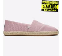 Zapatos Slip-On Casual De Moda Para Mujeres Toms Alpargata De Cuerda Rosa