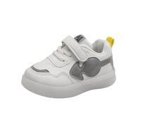 Zapatos suela extraíble mujer First Shoes Buckle Strap Toddler Soft Bottom Transpirable Princess Shoes High Sneaker Niñas 32, gris, 23.5 EU