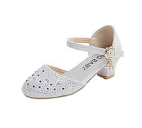 Zapatos Tacon Niña,Mis Pedidos Zapatos Princesa Niñas Elegante Sandalias de Vestir Purpurina para Niñas Moda Minimalismo Bailarinas Chica con Hebilla Ajustable Merceditas Niña Primavera y Verano