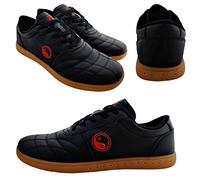 Zapatos Tai Chi wu Shu Kung Fu Karate Taekwondo Calzado Zapatillas Deportivas Gimnasio Artes Marciales Antideslizante, Negro , 36 EU
