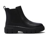 TIMBERLAND Botines de piel con tacón plano. Color Negro