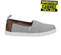 TOMS Alpargata, Mocasines Planos Unisex Niños, Gris (Gris Llovizna), 30 EU
