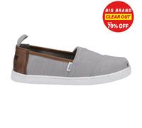 Zapatos Toms Alpargata Para Niños Slip On Casual De Lona Gris
