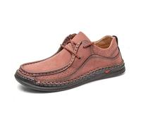 Zapatos tradicionales para hombre, zapatos de moda tradicional para hombre, zapatos casuales, transpirables, cómodos, para uso diario, suela plana, parte superior de cuero, zapatillas de moda