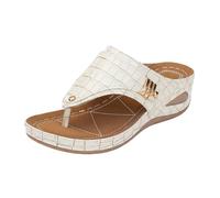 zapatos verano mujer,sandalias dedo cuña,Women's Fashion Casual Summer Style Solid Color Fish Mouth Thick Bottom Slippers Pantuflas Niña (Beige, 37)
