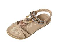 Zapatos Verano Mujer Vestir-Sandalias De Verano para Mujer Elegantes con Separadores De Dedos CóModas OrtopéDicas Planas con Plantilla Transpirables con Tira Trasera para Playa Vacaciones Y Ocio