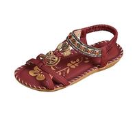 Zapatos Verano Mujer Vestir-Sandalias De Verano para Mujer Elegantes con Separadores De Dedos CóModas OrtopéDicas Planas con Plantilla Transpirables con Tira Trasera para Playa Vacaciones Y Ocio