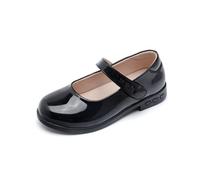 Zapatos Vestir Niña Cuero Comodos Elegantes Zapatos Princesa Niñas Purpurina Ligeros Cómodas Antideslizantes Plano Cenicienta Fiesta Colegio Adolescentes Shoes (Negro1, 32 EU)