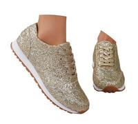 Zapatos Vintage Mujer Zapatillas Brillantes Mujer Burdeos Tacones Dorados Baile Cuña Sneakers Tennis De Vestir Flamenco con Clavos Blancas Plateados Fiesta Azul Marino Retro Hebilla Ante Deportivas