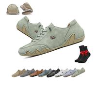 Zapatos Vogany for Mujer y Hombre, Zapatillas ortopédicas Impermeables y Transpirables VogLDeck, Zapatos Descalzos de Alpaca, Zapatos for Exteriores Nevova(Light Green,42 EU)