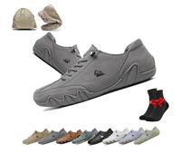 Zapatos Vogany for Mujer y Hombre, Zapatillas ortopédicas Impermeables y Transpirables VogLDeck, Zapatos Descalzos de Alpaca, Zapatos for Exteriores Nevova(Grey,42 EU)