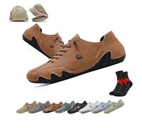 Zapatos Vogany for Mujer y Hombre, Zapatillas ortopédicas Impermeables y Transpirables VogLDeck, Zapatos Descalzos de Alpaca, Zapatos for Exteriores Nevova(Brown,42 EU)
