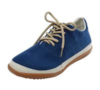 Zapatos Zapatos V2 Transpirables de Cuero de Ante de Encaje Zapatos Casual de las Mujeres Solos Zapatos Bajos Tachuelas, turquesa, 37 EU