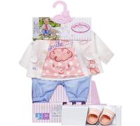 Baby Annabell Little Atuendo de Juego - Ropa para Muñecas de 36 cm, para Niñas Pequeñas de 12 Meses en Adelante, Fácil para Manos Pequeñas, Incluye Chaqueta, Blusa, Pantalones, Zapatos y Percha