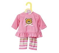 Zapf Creation 870075 - Conjunto de pijama Dolly Moda, Modelo Surtido, Rosa, 39 - 46 cm