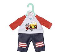 Zapf Creation 870587 Dolly Moda Sudadera y Pantalón 36 cm, Modelo surtido, Rojo/Gris/Azul