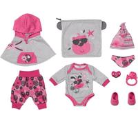 BABY born 832561 Deluxe Kit de Básicos - para muñecas de 43 cm - Incluye Poncho, Body, Chupete y más - Fácil para Manos pequeñas - Fomenta la empatía y Las Habilidades sociales - Edad: 3+ años