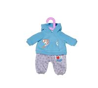 Zapf Creation Dolly Moda Ropa para Muñecas, Conjunto Deportivo Perro Azul, 30 cm, Sudadera con Capucha y Pantalón