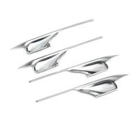 ZAPORA Accesorios Para El Interior Del Coche Manija La Puerta Cuenco Marco Cubierta Molduras Piezas Repuesto Para X5 F15 X6 F16 2014-2018(Plata)