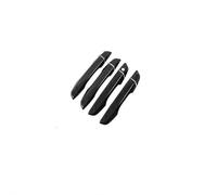 ZAPORA Adhesivo cubre Cubierta Manija Puerta Coche, Embellecedor Fibra Carbono Negro Brillante, Accesorios Estilismo Automóvil Para Civic 10. ° LHD 2016-2022(Carbon no button)