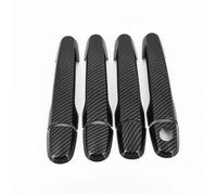 ZAPORA Adhesivo cubre Cubierta Manija Puerta Coche Fibra Carbono Cromada Embellecedor Cuenco Para Probox 2002-2016 Accesorios Estilo(Carbon 1 keyhole)