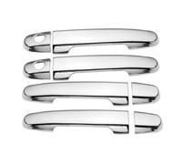 ZAPORA Adhesivo cubre Para Corolla Para E140 Para E150 2007-2013 Cubierta Cromada Manija Puerta Coche Embellecedor Cuenco Accesorios Estilo Pegatina Superpuesta(2 keyholes)