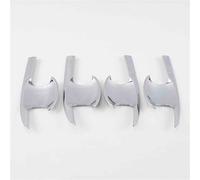 ZAPORA Adhesivo cubre Para CR-V Para CRV 2017-2021, Cubiertas Cromadas Fibra Carbono Para Manija Puerta Coche, Embellecedor Superposición, Accesorios Estilo Para Automóvil(Silver bowl)