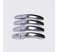 ZAPORA Adhesivo cubre Para Ford Para Focus 2005-2011 Cubierta Manija Puerta Coche Cromada Negra Brillante Embellecedor Superposiciones Accesorios Estilo(Plata)