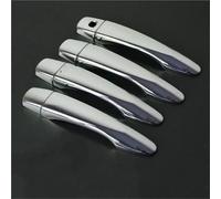ZAPORA Adhesivo cubre Para Nissan para Qashqai J11 2014-2021, manija de puerta coche cromada negra brillante, embellecedor cala, accesorios estilo(Silver no button)