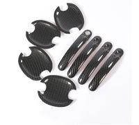 ZAPORA Adhesivo cubre Para VW Para Jetta Para MK5 Para VW Para Golf Para Plus Para Golf Para GTI 2006-2010 Cubierta Manija Puerta Coche Taza Estilo Embellecedor(Carbon handle bowl)