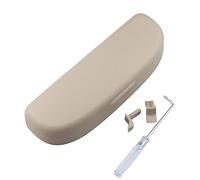 ZAPORA Caja Almacenamiento el automóvil Caja De Soporte para Gafas De Sol De Coche para Audi A3 A4 B6 B8 A6 C6 80 B5 B7 A5 Q5 TT 8P 100 8L C7 8V A1 S3 Q3 A8 B9 A7 2012-2021(Beige)