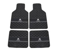 ZAPORA Cuero Alfombrillas Coche para Citroen C4 Cactus 2014-2018 Juego Completo Protección Moqueta Interior Impermeable Automovil Alfombras,A