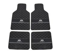 ZAPORA Cuero Alfombrillas Coche para Infiniti QX70 2013-2020 Juego Completo Protección Moqueta Interior Impermeable Automovil Alfombras,A