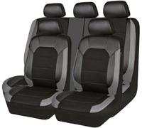 ZAPORA Cuero Funda Asiento Coche, para Ford C-MAX 2003-2008 2009 2010 Impermeable Completo Juegos Cubreasientos Protectores Interior Accesorios,A