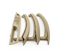 ZAPORA Juego De 7 Manijas Para Interruptores Puertas Y Ventanas Interiores Izquierda/derecha/derecha Con Funda Cuero Para X5 X6 E70 E71 2007-2014(LHD Beige)