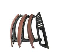 ZAPORA Juego De 7 Manijas Para Interruptores Puertas Y Ventanas Interiores Izquierda/derecha/derecha Con Funda Cuero Para X5 X6 E70 E71 2007-2014(RHD Red Brown)