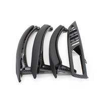 ZAPORA Juego De 7 Manijas Para Interruptores Puertas Y Ventanas Interiores Izquierda/derecha/derecha Con Funda Cuero Para X5 X6 E70 E71 2007-2014(RHD Black-a)