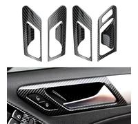 ZAPORA Repuestos Para Automóviles Panel De Control Interruptores Puertas Y Ventanas Interiores Cubierta Manija Puerta Embellecedor Para Golf 6 MK6 2008-2013(RHD Black)