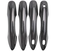 ZAPORA Universal y práctico Cubierta De Manija De Puerta Exterior De Coche Inteligente Lateral De Fibra De Carbono Embellecedora Protectora para Toyota para Corolla 2019-2023 Hatchback