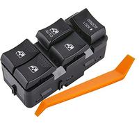 ZAPOSTS Interruptor de ventana eléctrica para Chevy Impala 2000-2005, para Buick Rendezvous 2002-2003. Interruptor maestro de vidrios de puerta de control lateral del conductor. Sustituye a 10422427