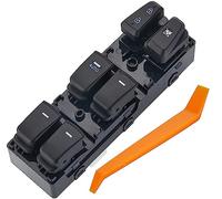ZAPOSTS Interruptor de ventana eléctrica para Hyundai Sonata 2011-2015. Interruptor maestro de vidrios de puerta de control lateral del conductor. Sustituye a 93570-3S000