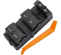 ZAPOSTS Interruptor de ventana para Ford F-150 2010-2014. Interruptor de alimentación maestro de vidrios para puerta de control del lado del conductor delantero izquierdo. Sustituye a BL3T-14540-AAW