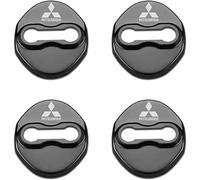 ZAPOV 4 Piezas Cubiertas Pestillos Puerta Coche para Mitsubishi Lancer Triton L200 Galant 8 ASX, Protector de Pestillo de Puerta de Coche Tapa Protectora Cerradura Puerta