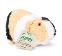 Zappi Co Conejillo de Indias de Peluche 100% Reciclado - Tricolor Negro, Blanco y Marrón (15cm) - Suave, Tierno y Ecológico para Recién Nacidos