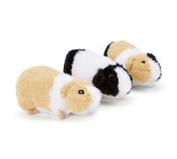Zappi Co Juego de 3 Juguetes de Conejillo de Indias de Peluche 100% reciclados (15 cm Cada uno), colección Suave y respetuosa con el Medio Ambiente para recién Nacidos