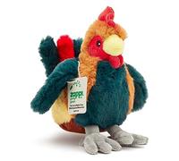 Zappi Co Juguete de Peluche 100% Reciclado de Gallo (24 cm de Largo) Colección de Animales ecológicos, Suaves y mimosos para el Primer Hijo recién Nacido