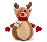 Zappi Co Juguete de Peluche de Reno: decoración Suave y acogedora de Rudolph con Nariz roja (25 cm de Altura), Ideal para decoración Festiva, pequeña Idea de Regalo.