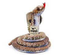 Zappi Co - Juguete de Serpiente de Peluche Suave y tierno para niños, Parte de la colección de Animales de la Sabana: Realista y Vivo (Cobra)