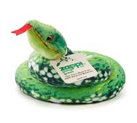 Zappi Co Juguete Pitón Verde Arborícola de Peluche 100% Reciclado (Longitud 100cm) Peluche Suave Ecológico Verde para Bebés