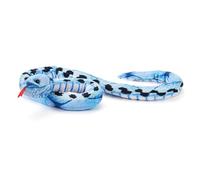 Zappi Co Juguete Serpiente Azul Beauty de Peluche 100% Reciclado (Longitud 100cm) Peluche Suave Ecológico Azul para Bebés